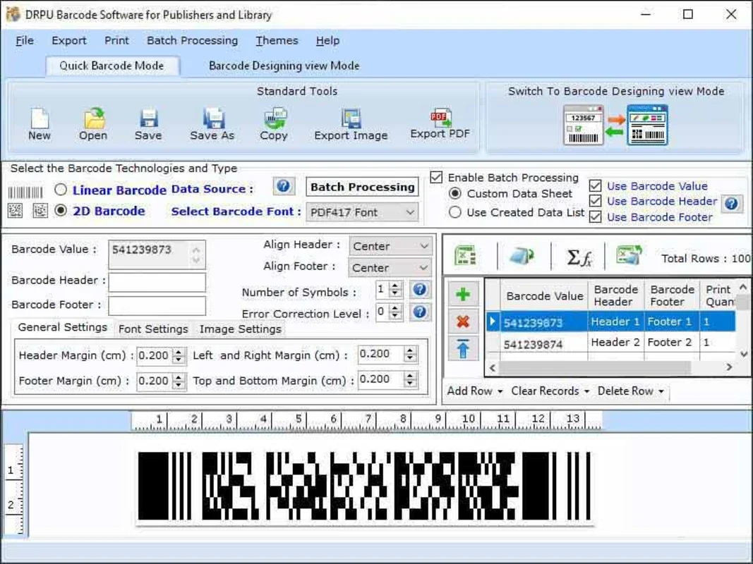 Barcode Maker for Publishing Industry for Windows