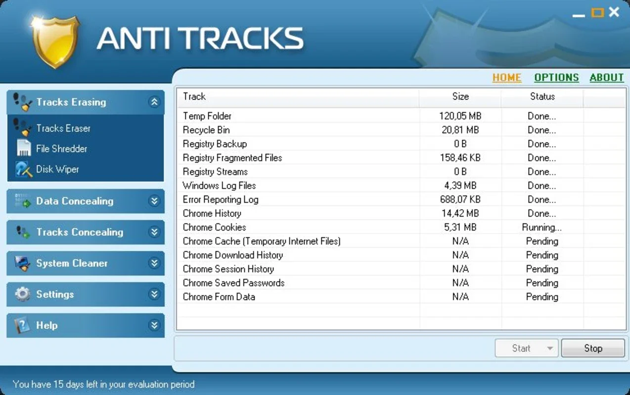 Giant Matrix Anti Tracks for Windows - Protect Your Data