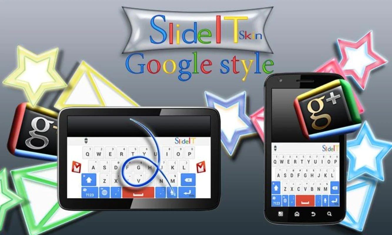 SlideIT Google Skin for Android - Stylish Typing Enhancement