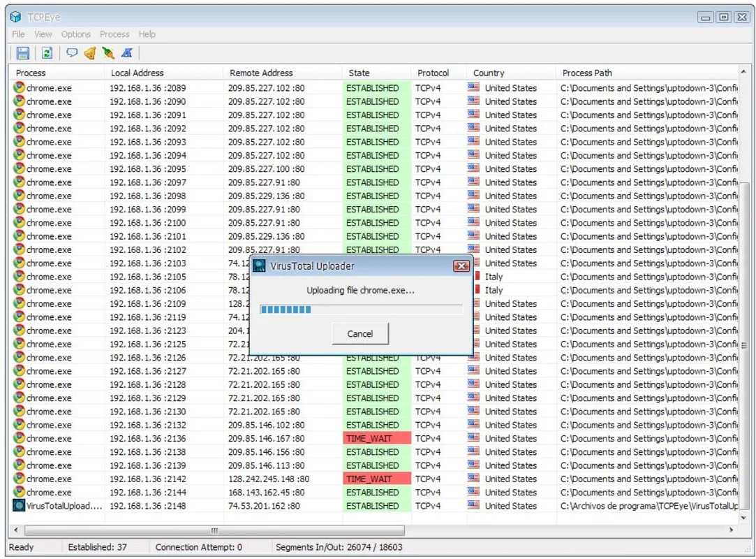 TCPEye Network Tools for Windows - Monitor Your Ports