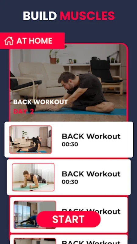 Back Workout for Android - Strengthen Your Back at Home