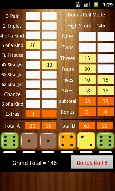 Six Dice for Android - Strategic Dice Game