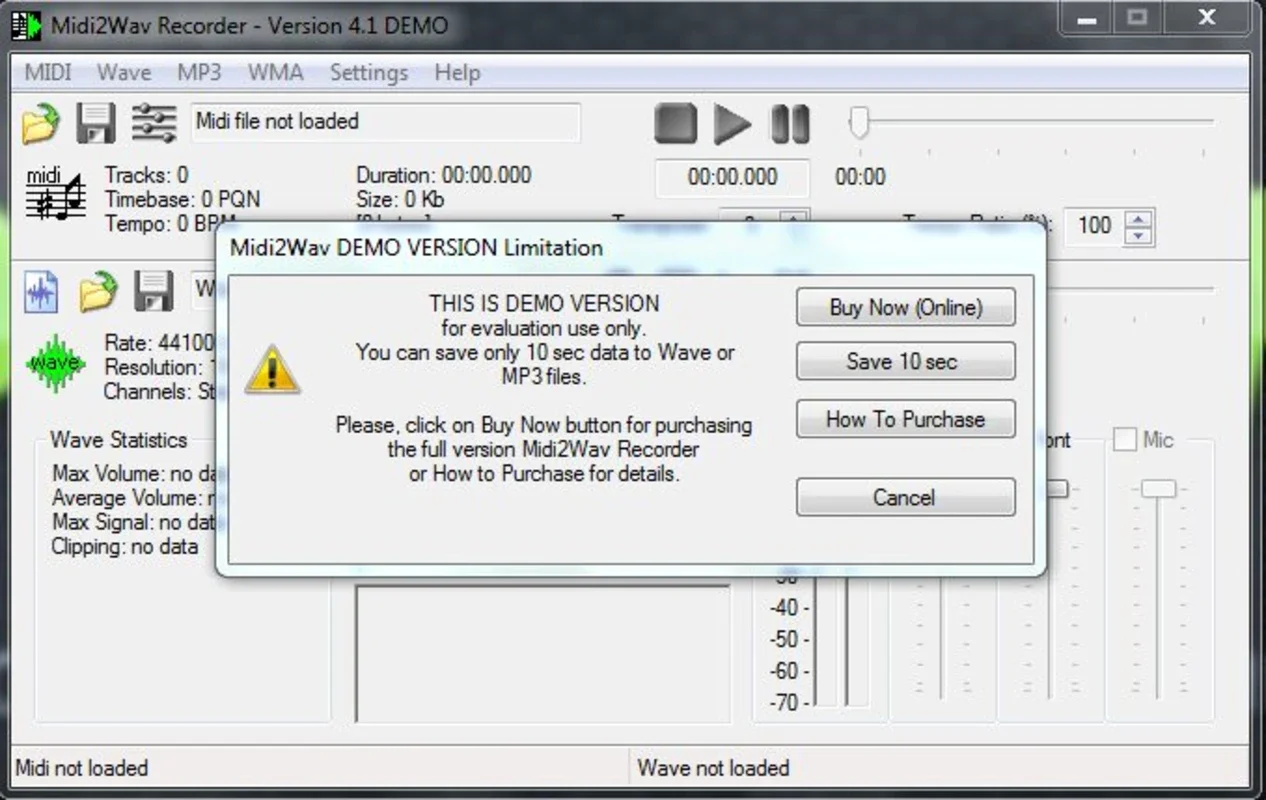 Midi2Wav Recorder for Windows - Free Download