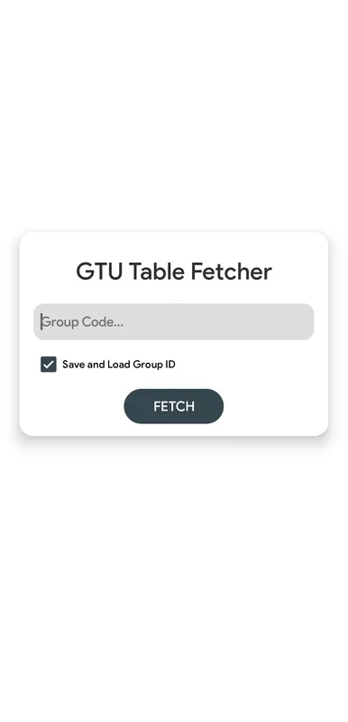 GTU Tables for Android - No Downloading from AppHuts