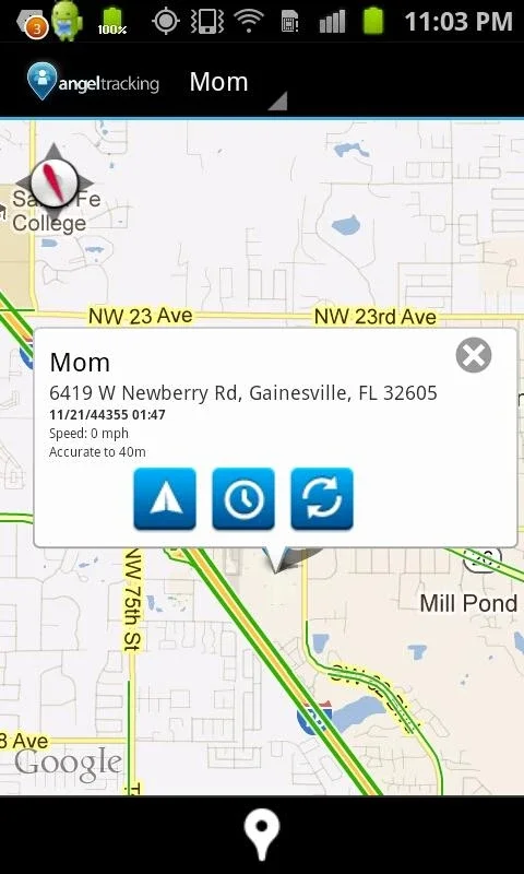 Angel Tracking for Android - Efficient GPS Tracking