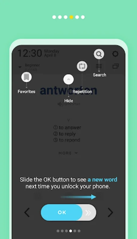 WordBit German (for English) for Android - Passive German Learning on Lockscreen