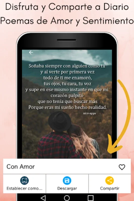 Poemas de Amor y Sentimientos for Android - Express Love with Poetry