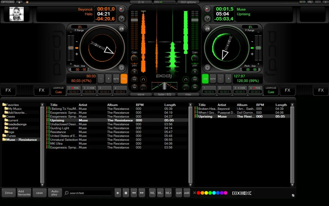 PCDJ DEX for Windows - Professional DJ Software