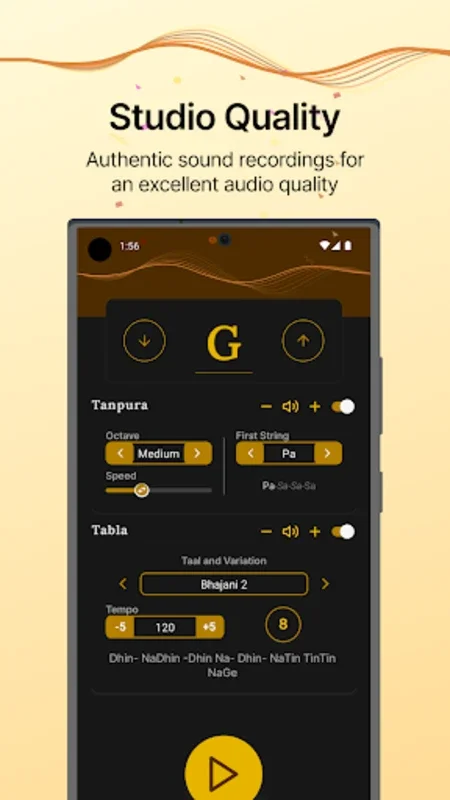 Bandish for Android: Customize Sounds for Indian Classical Music