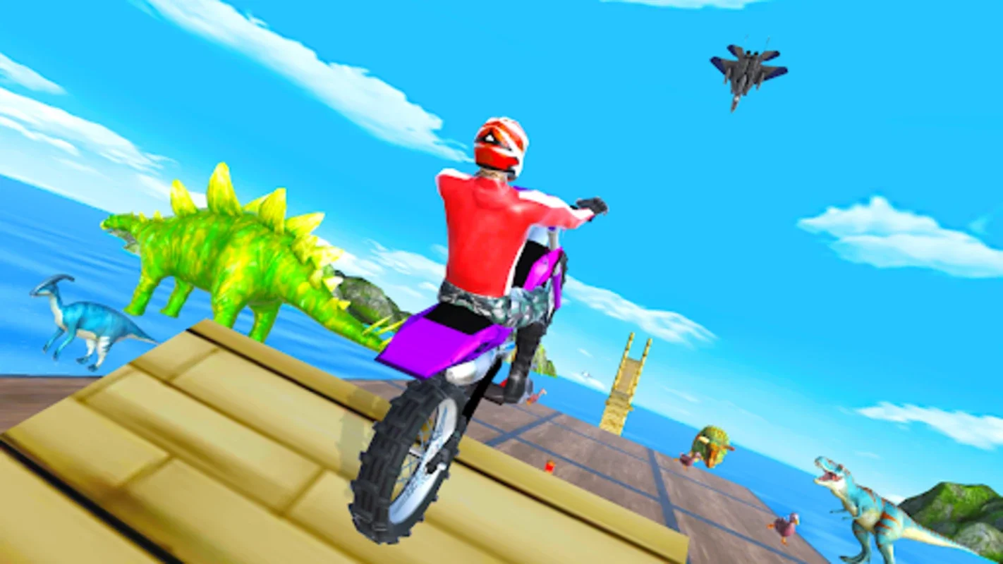 Bike Stunt Race 3D for Android - Thrilling Stunt Racing with Dinosaurs