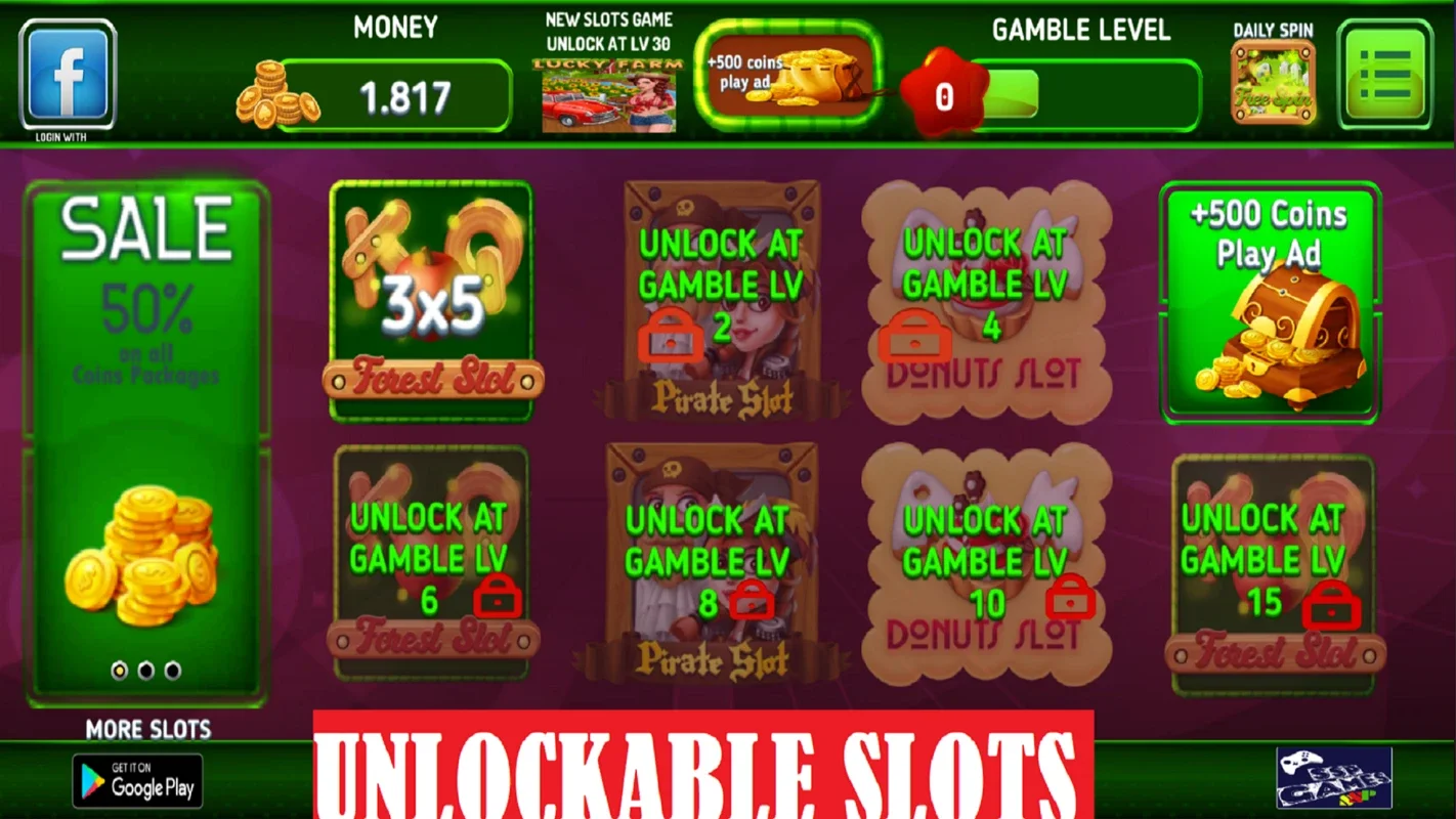 SlotMachines777 for Android - Exciting Slot Gaming