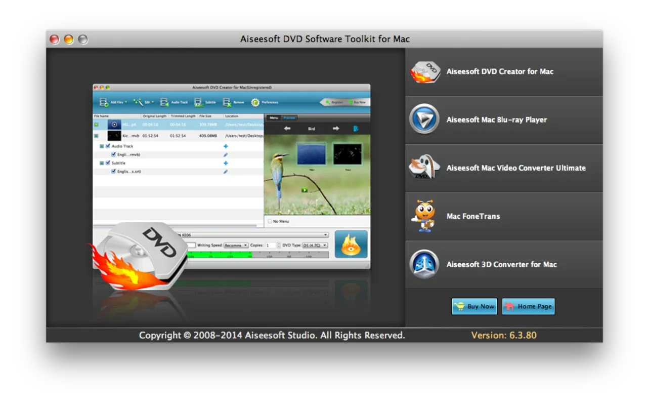 Aiseesoft DVD Software Toolkit for Mac: All-in-One Video Solution