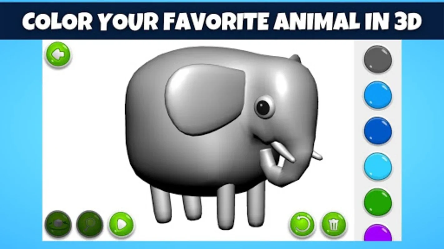 Kids 3D Animal Coloring Pages for Android - Fun & Educational