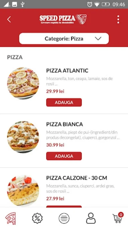 Speed Pizza for Android - Delicious Italian Food Delivery