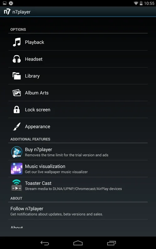 n7player for Android - The Ultimate Music Experience