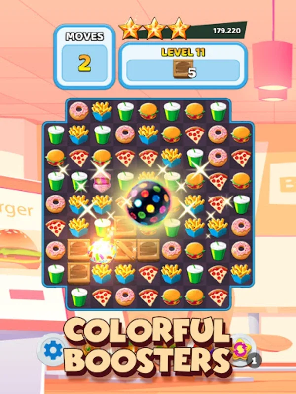 Crush The Burger Match 3 Game for Android - Engaging Puzzle Fun