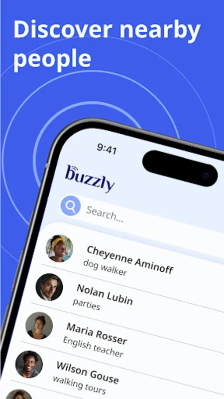 Buzzly App for Android - Secure Local Connections