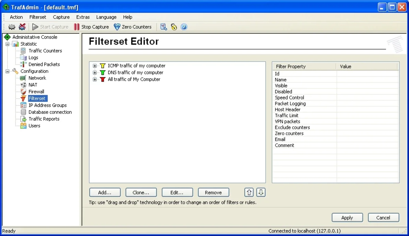 TrafMeter for Windows - Monitor Your Network Traffic