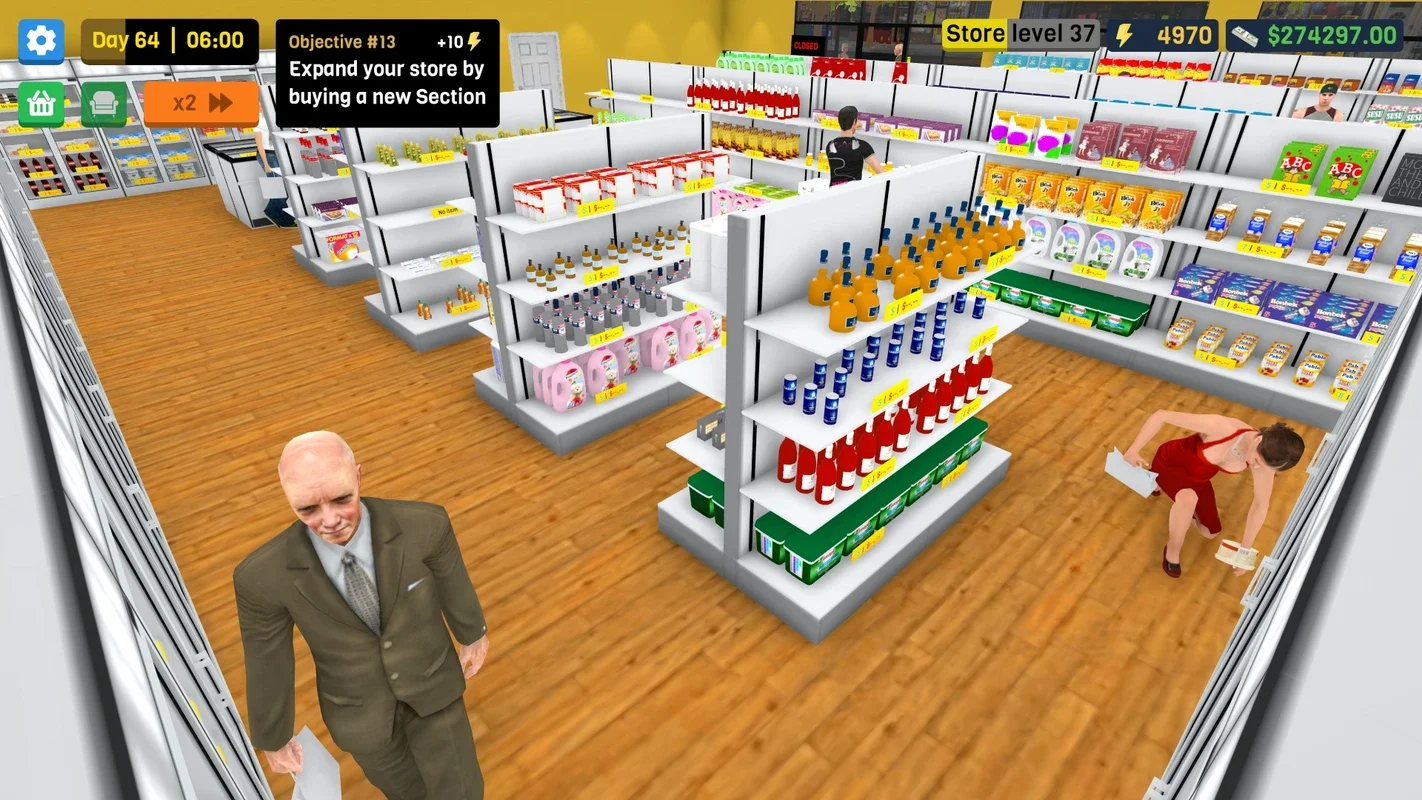 Supermarket Simulator Deluxe for Android - Manage Your Virtual Store