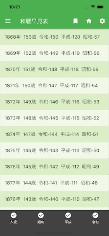 西暦・和暦・年齢・干支・人生暦の早見表 for Android - 便利なカレンダー統合アプリ