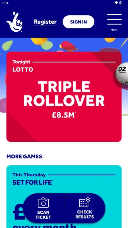 The National Lottery for Android: Participate in UK Draws