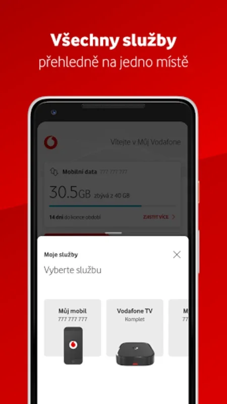 My Vodafone (CZ) for Android - Manage Mobile Services Easily