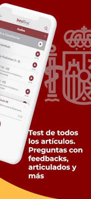 InnoTest Constitución Española for Android - Master Spanish Constitution