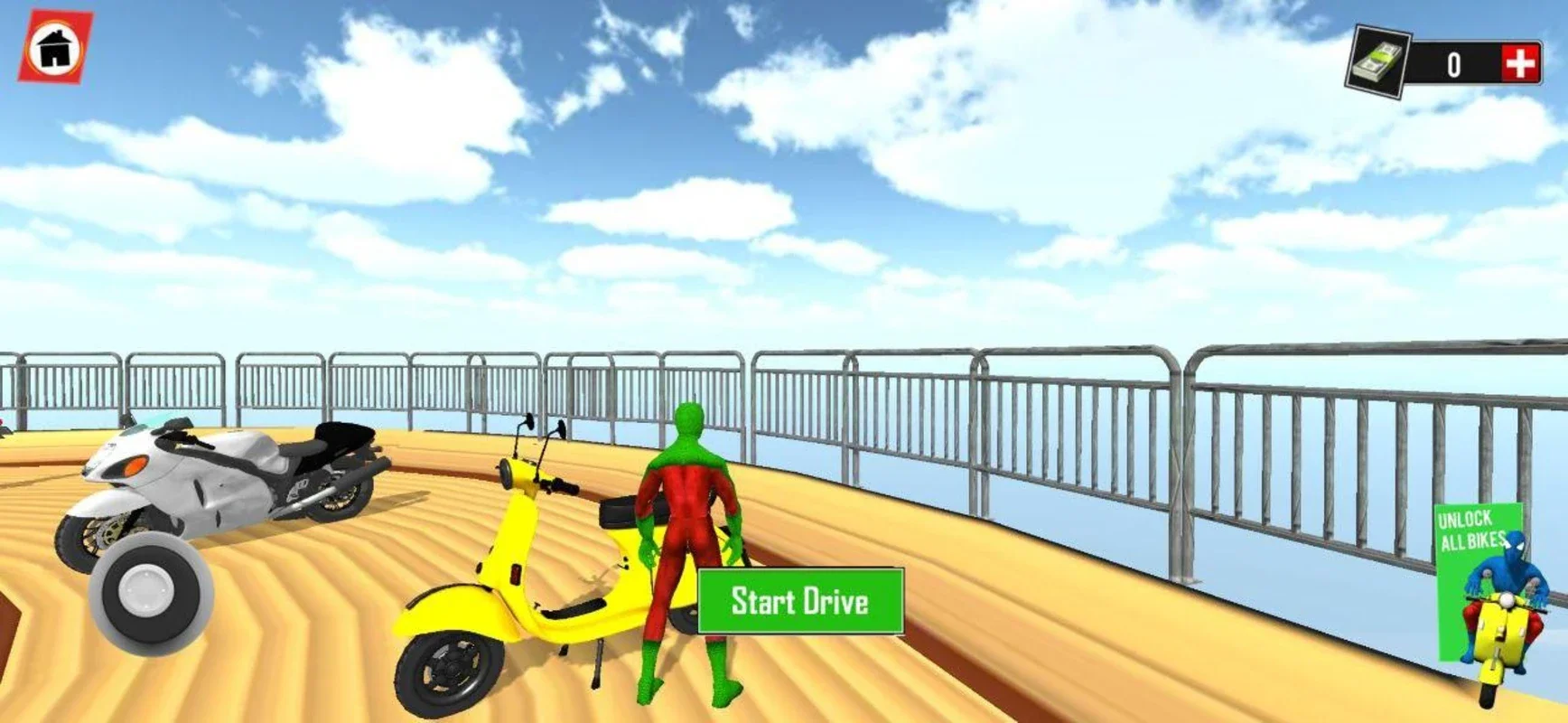 Super Hero Bike Mega Ramp for Android - No Downloading Needed