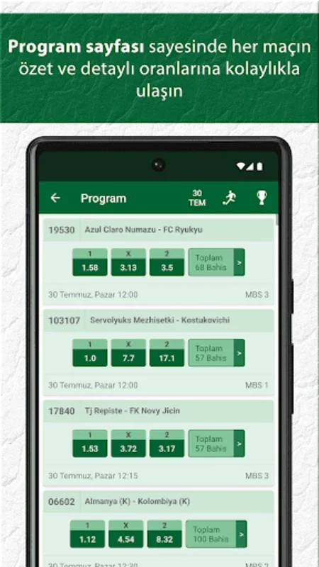 İddaa™ Program Kupon Skor for Android - Real - Time Sports Betting Insights