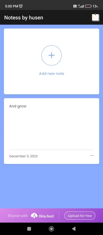 Notess by husen for Android - Organize Your Tasks