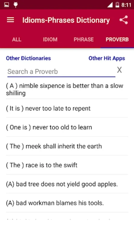 Idioms Dictionary for Android - Master English Idioms