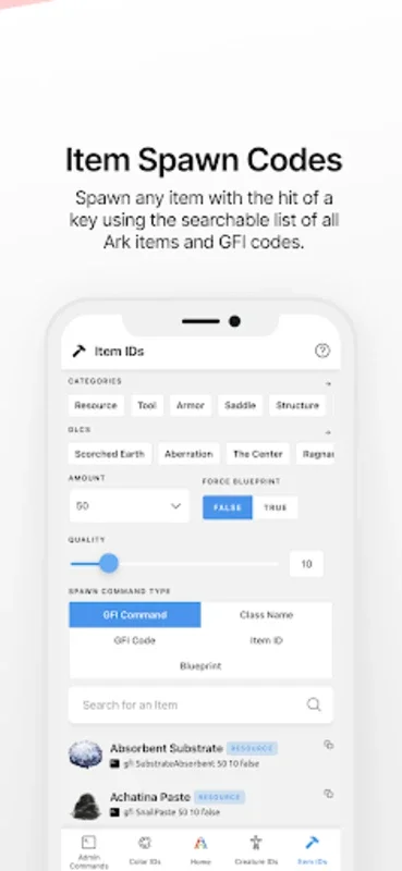 Ark IDs for Android - Streamline Ark Gameplay