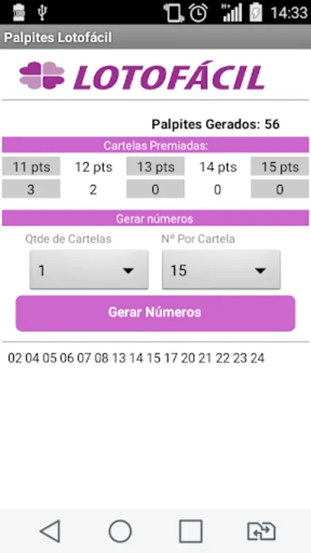 Palpites Lotofácil for Android - Enhance Your Lottery Experience