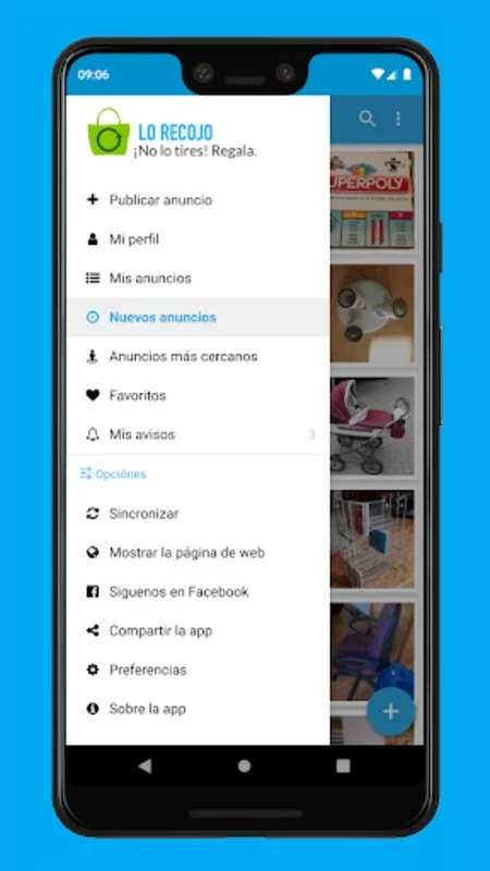 Lo recojo - donar y reciclar c for Android: Find Free Items