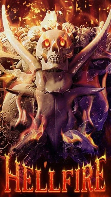 Skull Theme: Skeleton Hellfire Wallpaper HD for Android