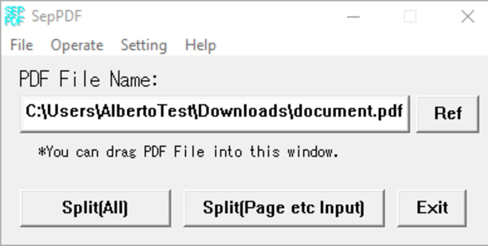 SepPDF for Windows: Effortless PDF File Splitting