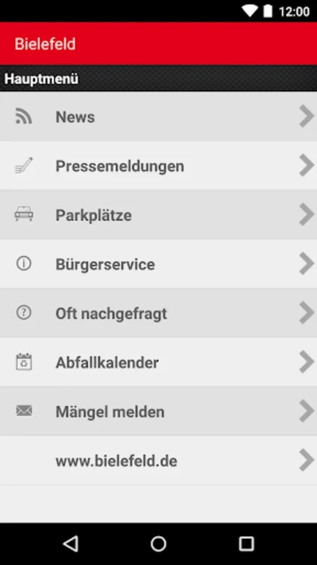 Bielefeld Bürgerservice for Android: Streamlining City Services