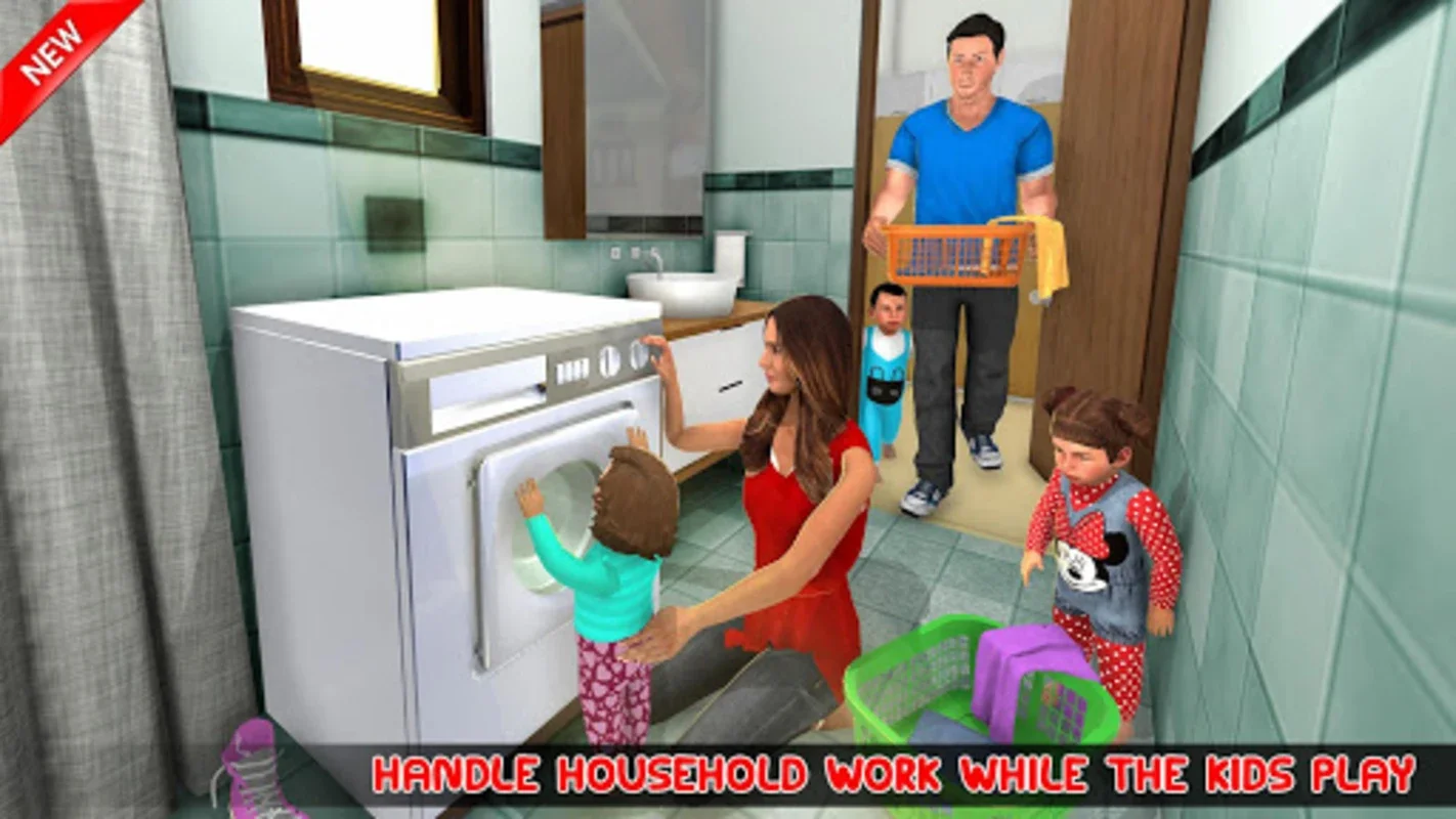 Mother Simulator Triplet Baby for Android - Engaging Parenting Sim