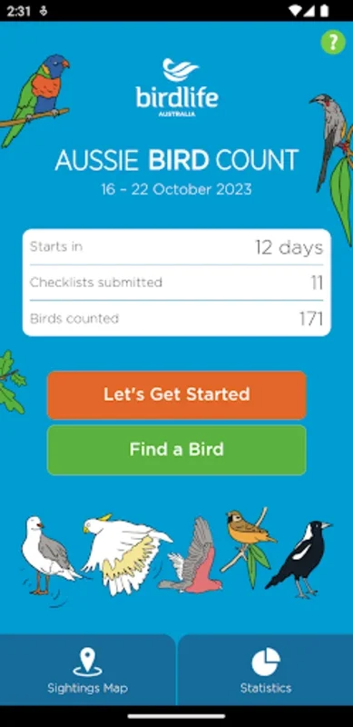 Aussie Bird Count for Android - A Platform for Bird Enthusiasts