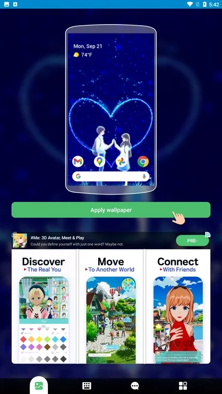 Romantic Love Theme for Android - Enhance Your Device