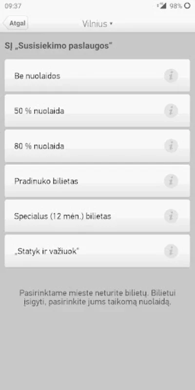 m.Ticket for Android: Simplify Vilnius Transport