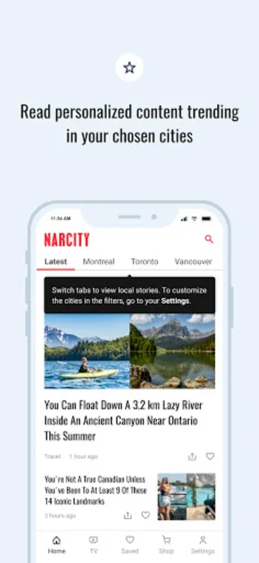 Narcity for Android - Explore Urban News and Travel