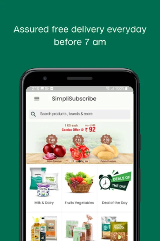 SimpliSubscribe for Android - Seamless Grocery Delivery