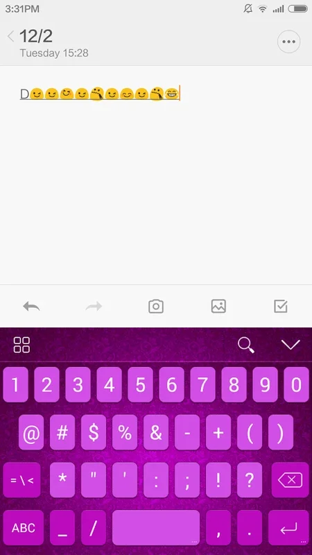 Lavender iKeyboard Theme for Android - Enhance Typing with Serene Design