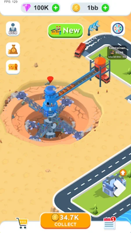 Spiral Excavator Empire for Android - Build Your Mining Empire