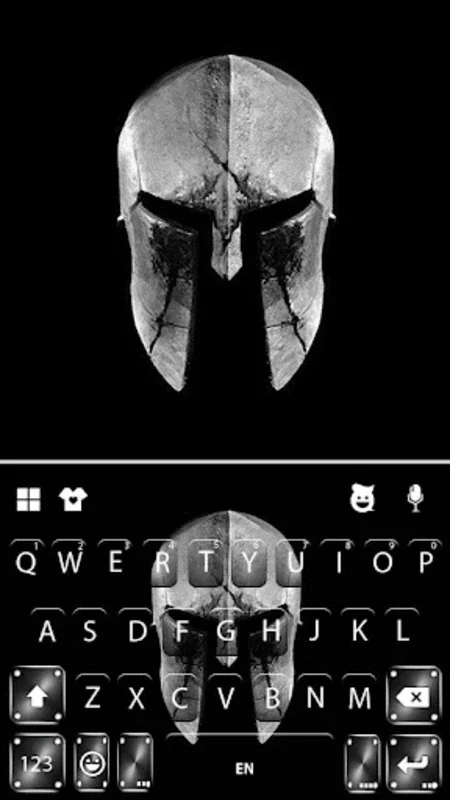 Sparta Metal Helmet Keyboard T for Android: Enhance Your Typing