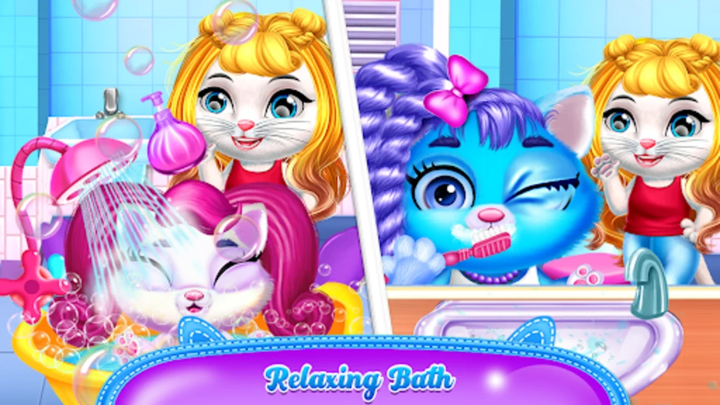 Chic Baby Kitty Cat Hair Salon for Android - Virtual Pet Care