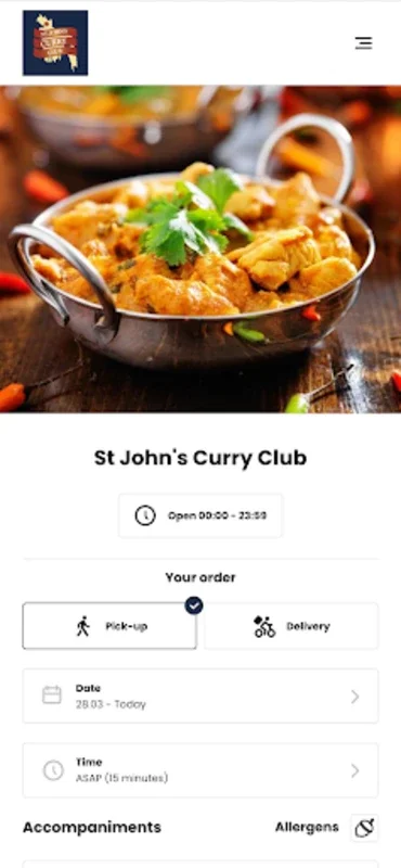 St John for Android - Secure Local Dish Ordering & Exclusive Offers