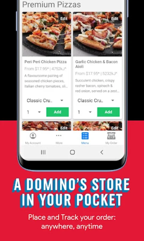 Domino for Android - Order with Seamless Interface and Deals