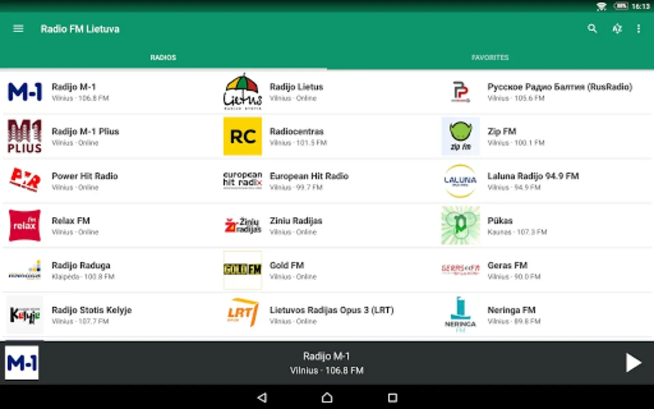 Radio FM Lietuva (Lithuania) for Android - Diverse Radio Content